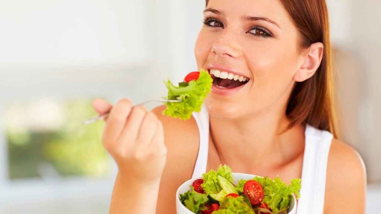comer ensalada verde con una dieta perezosa
